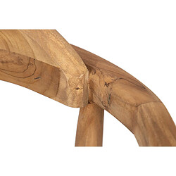 Alexandra House Living Chaise en teck naturel 60 x 60 x 85 cm
