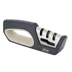 Five Simply Smart Aiguiseur de Couteau 4 Fonctions 20cm Gris