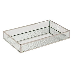 Atmosphera Lot de 2 Plateaux Miroir en Verre Ania 28cm Argent