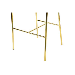 Alexandra House Living Tabouret de bar en velours vert et orange 53 x 52 x 99 cm