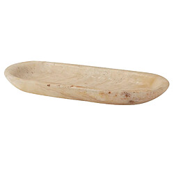 Alexandra House Living Centre de table en marbre beige 50 x 24 x 5 cm