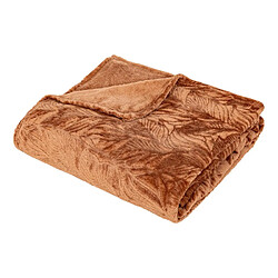 Atmosphera Plaid Déco Flanelle Ryo 180x230cm Terracotta