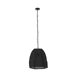 Mes Supension 1 lampe 49x42x161 cm en lin noir et métal
