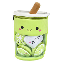 Paris Prix Peluche Enfant Bubble Tea Citron Kawaii 27cm Vert