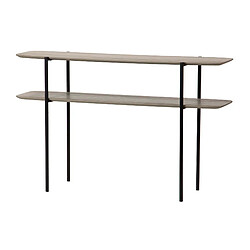 Alexandra house living Console pliante - Noir Console pliante - en MDF et métal - style industriel