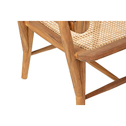 Alexandra House Living Chaise en teck naturel 60 x 64 x 80 cm