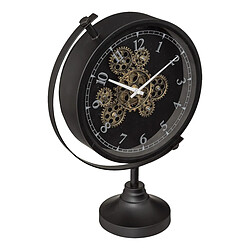 Atmosphera Horloge à Poser Vintage Luxe 40cm Noir