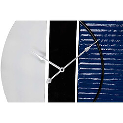 Alexandra House Living Horloge murale en métal bleu et noir 62 x 6 x 57 cm