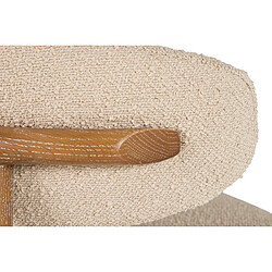 Alexandra House Living Chaise en bois de frêne beige 59 x 56 x 80 cm