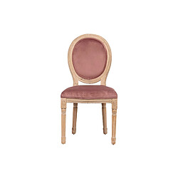 Alexandra House Living Fauteuil en velours à médaillon avec pieds en bois 48 x 48 x 96 cm pas cher