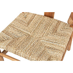 Alexandra House Living Chaise en teck naturel 55 x 55 x 80 cm