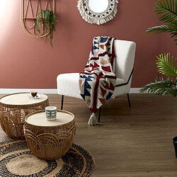 Paris Prix Plaid Tufté Imprimé Origine 120x150cm Multicolore