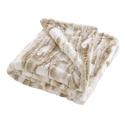 Paris Prix Plaid Imitation Fourrure Cheyenne 125x150cm Naturel