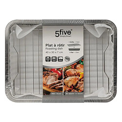 Five Simply Smart Plat à Four Avec Grille Rôtir 39cm Argent pas cher