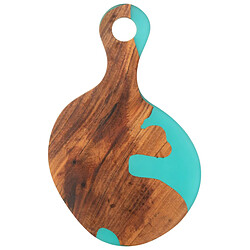 Paris Prix Planche à Découper en Bois Douglas 53cm Naturel & Bleu