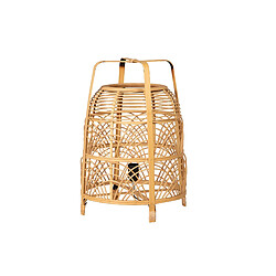 Alexandra House Living Lampe de table en bambou naturel 37 x 37 x 52 cm