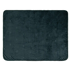 Atmosphera Plaid en Flanelle Art Déco 125x150cm Vert Cèdre