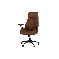 Alexandra House Living Chaise de bureau marron réglable 71 x 65 x 112/120 cm