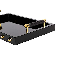 Alexandra House Living Plateau en MDF / métal zinc / acier inoxydable 45 x 33 x 9 cm
