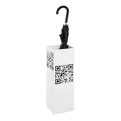 Paris Prix Porte-Parapluies Design QR Code 48cm Blanc