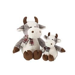 Paris Prix Peluche Vache Écharpe 35cm Multicolore