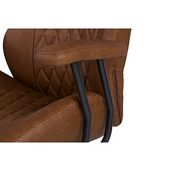 Alexandra House Living Chaise de bureau marron réglable 71 x 65 x 112/120 cm