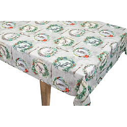 Alexandra House Living Nappe anti-taches pour vaisselle de Noël, 145 x 180 cm