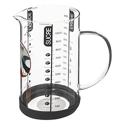 Five Simply Smart Verre Doseur Gradué Verre Silitop 1L Transparent