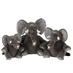 Paris Prix Peluche Éléphant Trompe 30cm Gris