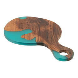 Paris Prix Planche à Découper en Bois Douglas 53cm Naturel & Bleu