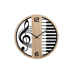Alexandra House Living Horloge murale en métal et MDF 60 x 5 x 60 cm