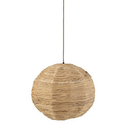 Paris Prix Lampe Suspension Boule Feuille 50cm Naturel