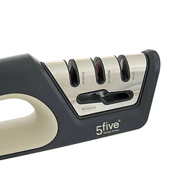 Five Simply Smart Aiguiseur de Couteau 4 Fonctions 20cm Gris