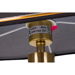 Alexandra House Living Lampe de table en métal doré et cristal 40 x 20 x 61 cm