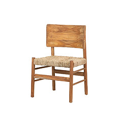 Alexandra House Living Chaise en teck naturel 55 x 50 x 85 cm