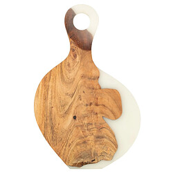 Paris Prix Planche à Découper en Bois Douglas 53cm Naturel & Blanc