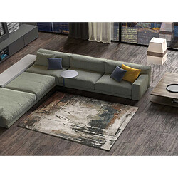 ATTICGO Tapis abstrait VICTORIA beige/gris/roullie 133x195 cm