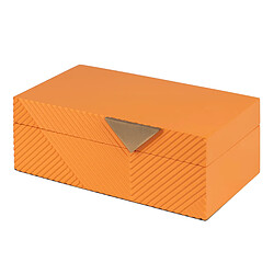 Alexandra House Living Boîte en résine/métal 22 x 13 x 8,5 cm