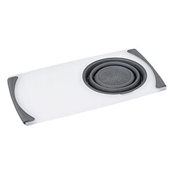 Five Simply Smart Planche à Découper Avec Passoire 2 en 1 50cm Gris