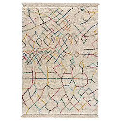 ATTICGO Tapis berbère YEBEL crème/multicolore 160x230 cm