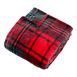 Atmosphera Plaid Tartan en Flanelle Brody 180x230cm Rouge