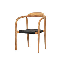 Alexandra House Living Chaise en teck naturel 60 x 60 x 85 cm