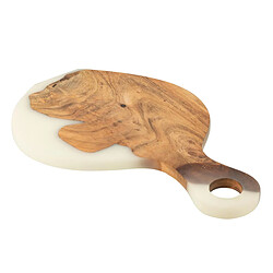 Paris Prix Planche à Découper en Bois Douglas 53cm Naturel & Blanc