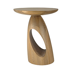 Kayani Table d'appoint / Table de nuit en bois Island, hauteur 40 cm / Naturelle