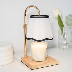Flamingueo Lampe chauffe bougie avec minuterie acier