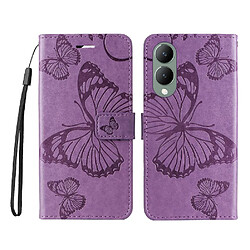 Avis Étui Pour VIVO Y17S 4G Couverture antichoc Couverture magnétique Cuir PU Flip Kickband Avec support de fente pour carte GANGXUN Violet