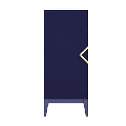 Visby Buffet haut 2 portes - Bleu marine
