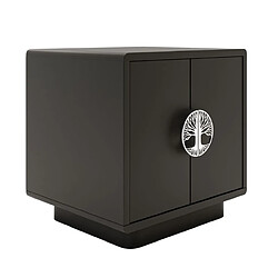 Dancan Table de chevet murale - Noir