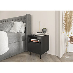 Dancan Table de chevet murale - Noir pas cher