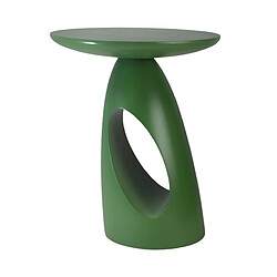 Kayani Table d'appoint / Table de nuit en bois Island, hauteur 40 cm / Vert